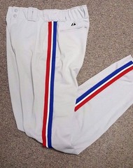MONTREAL EXPOS AUTHENTIC THROWBACK BASEBALL PANTS TRIM FREE SHIP