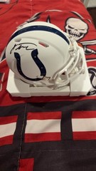 Jonathan Taylor Signed The Mini Helmet White Colts Flat White Collection