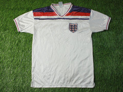 ENGLAND TEAM 1980/1983 2019 FOOTBALL SHIRT JERSEY HOME SCORE DRAW REMAKE SIZE L