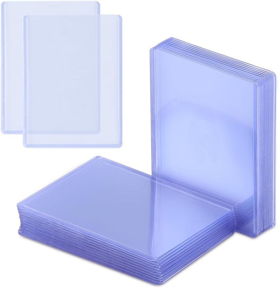 25-500x Clear PVC Card Holders Protective Hard Sleeves For Trading Sports Cards