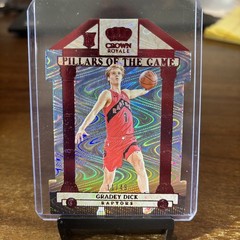 2023-24 Panini Crown Royale – Pillars of the Game Gradey Dick #5 Red /49 (RC)