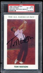 1992 Mueller Enterprises Golf’s Greatest Autographed Tom Watson PSA/DNA Masters