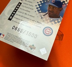 1999 Black Diamond Mystery Numbers #M16 Sammy Sosa 699/1600 Chicago Cubs