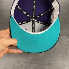Hat Club San Francisco Giants New Era Cap 7 1/8 Glow In The Dark Black Aqua Teal