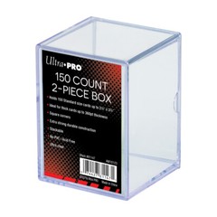 (1) Ultra Pro 2 Piece Plastic Card Storage Box (150 Count Size) Slider Box