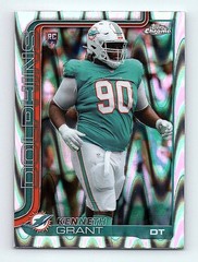 2025 Topps Chrome Lava Refractor Kenneth Grant Rookie Miami Dolphins #362