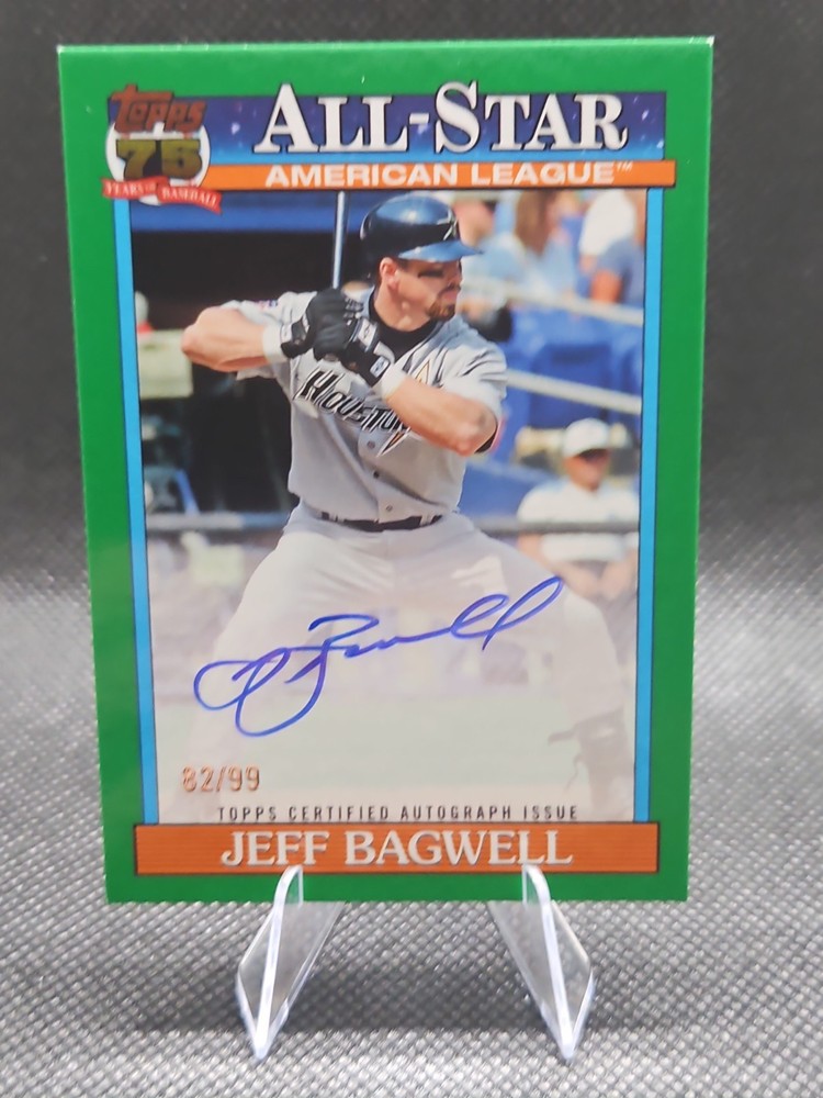 2026 Topps Series 2 Jeff Bagwell Green 82/99 Auto All Star Houston #91AS-JB