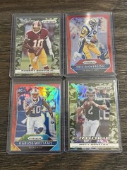 2015 Panini Prizm Red, Camo & Tye Dyed Lot 4 Griffin Dickerson Barkley Williams