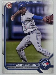 x190 LOT 2022 BOWMAN (190 Count) ORELVIS MARTINEZ BASE PAPER CARD #104 BLUE JAYS