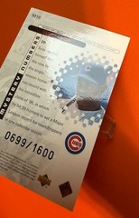 1999 Black Diamond Mystery Numbers #M16 Sammy Sosa 699/1600 Chicago Cubs