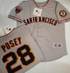 20113 San Francisco Giants BUSTER POSEY 2010 WORLD SERIES Baseball JERSEY