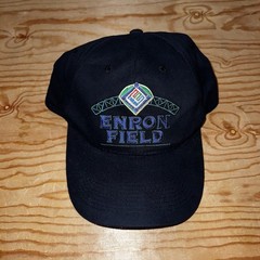VINTAGE Y2K MLB HOUSTON ASTROS ENRON FIELD LOGO SNAPBACK BASEBALL CAP HAT