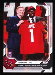 Jeremiyah Love Cardinals 1st Draft Pick NFL 3rd 2026 Topps NOW #JLDV Base RC