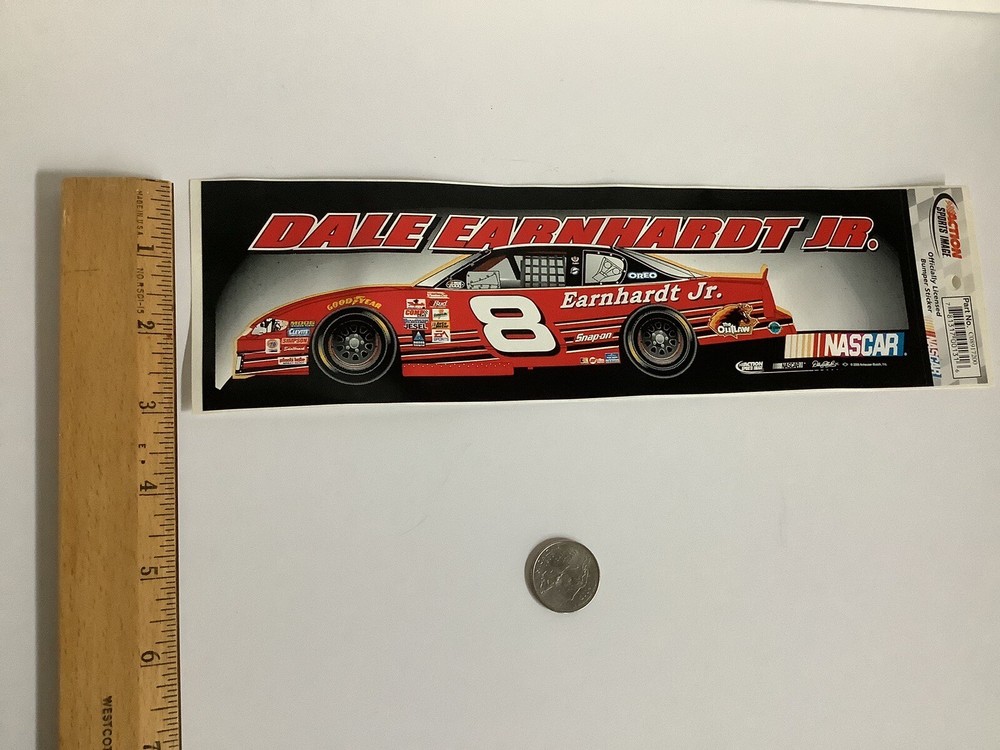 Action Dale Earnhardt Jr, #8, Officially Licensed Bumper Sticker; 3×10 1/2”, New