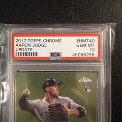 2017 Topps Chrome Aaron Judge Update RC Rookie Card #HTM40 PSA 10