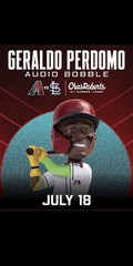 2026 Arizona Diamondbacks Geraldo Perdomo AUDIO SGA Bobble Bobblehead D-Backs