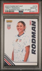 2023 Panini Instant USWNT Soccer Studio Trinity Rodman card PSA 10