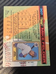 1991 Topps Stadium Club – Mike Felder #307 San Francisco Giants