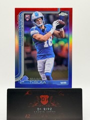 2025 Topps Chrome – Rookies Isaac TeSlaa #320 Red White & Blue Refractor (RC)