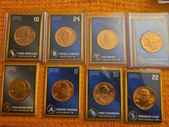 Lot of 8 1 oz Copper Rounds – 2018 Baseball Treasure MLB Coins