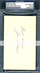Joe Collins Psa/dna Authenticated Signed 3×5 Index Card Autograph