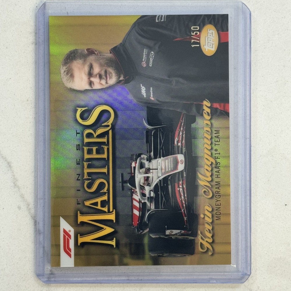 2024 Topps Finest Formula 1 F1 Kevin Magnussen Masters Gold Refractor /50 #MST-8