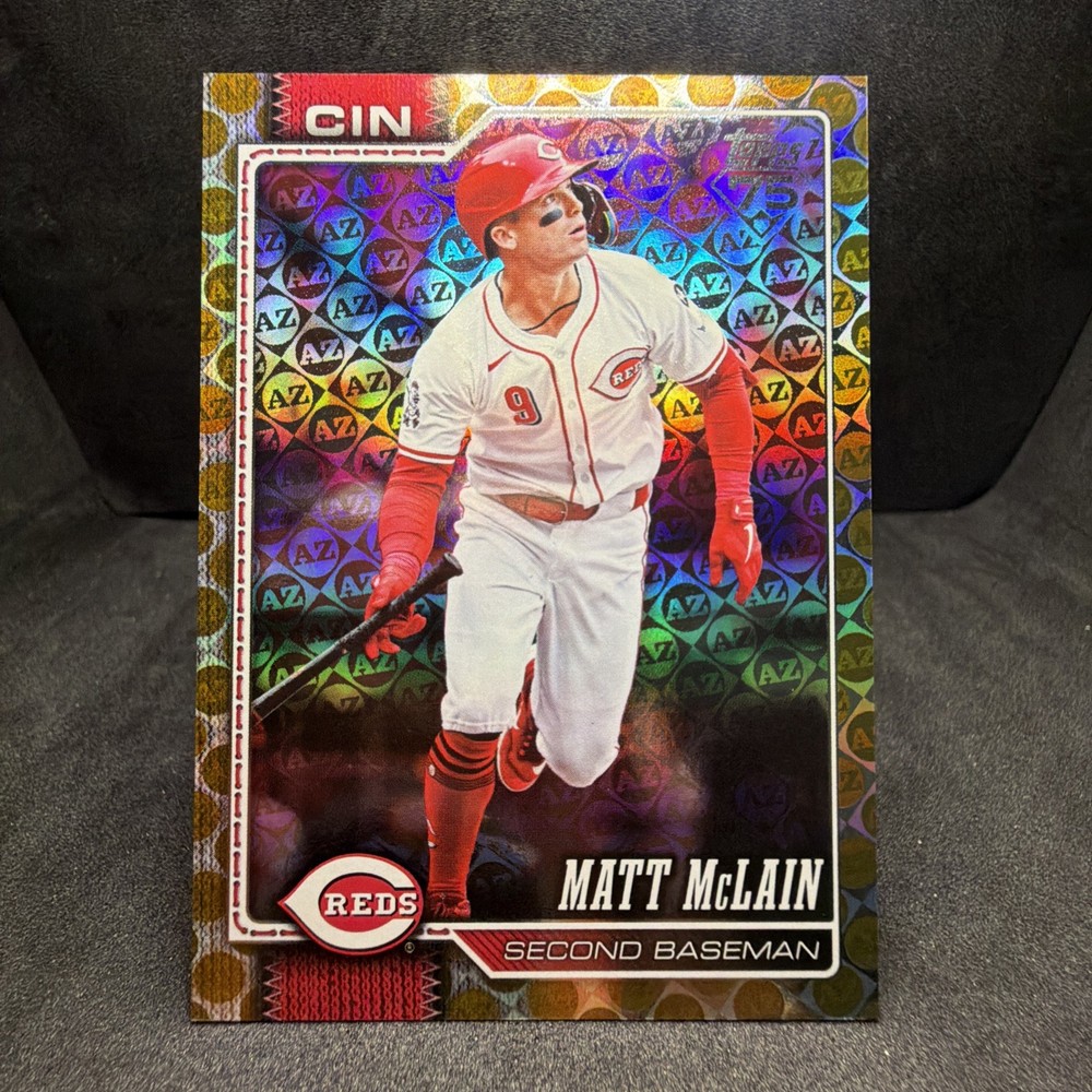 Matt McLain🔥 [Gold Spring Training]🔥 #81 2025-26 Topps – /50 SSP
