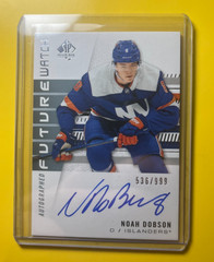 Noah Dobson 2019-20 SP Authentic Future Watch Auto /999 Rookie Islanders RC