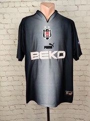 Besiktas JK Third Football Shirt 2003 2004 Puma Jersey Soccer FC Gray Beko Men L