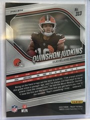 2025 Panini Prizm #313 Quinshon Judkins White Disco
