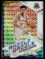 2024-25 Panini Mosaic Razzle Dazzle Zaccharie Risacher Rookie Hawks #6