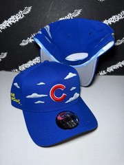 NWT New Era 9Forty Chicago Cubs x The Simpsons Royal Blue Clouds Snapback Hat