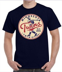 Minnesota Twins Men’s Cotton Tee Small to 4X-Large