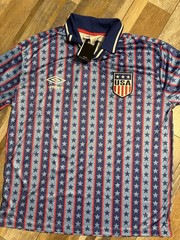 UMBRO Unisex Adult Team USA Stars and Stripes Short Sleeve Jersey Size: XXL New