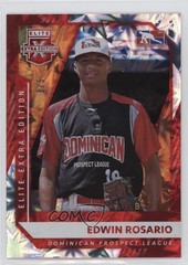 2021 Panini Elite Extra Edition Red 3/5 Edwin Rosario #172 0b3