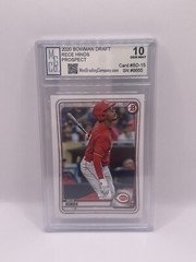 2020 Bowman Draft Rece Hinds Prospect Graded MGCo. Gem Mint 10