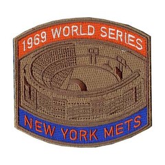 1969 New York Mets Jersey Sleeve Patch World Series Champions MLB Logo