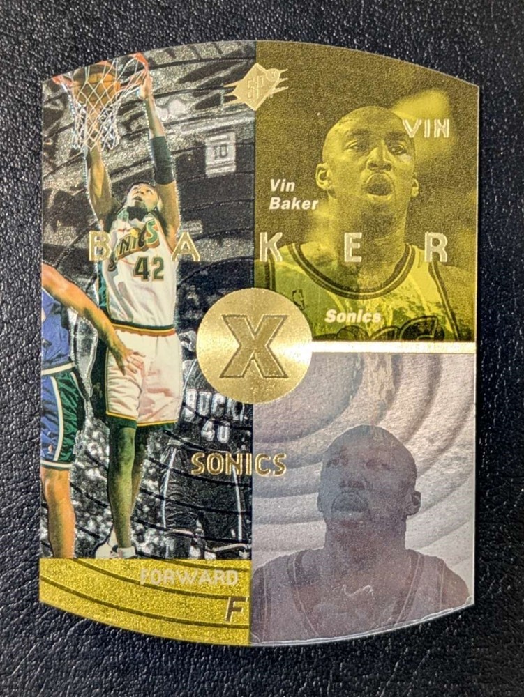 1997-98 Vin Baker Upper Deck SPx Gold Die-Cut #39 Seattle SuperSonics