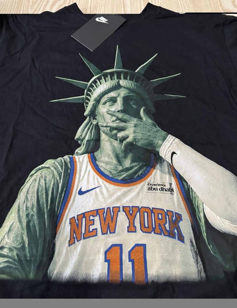 Nike Statue of Liberty Jalen Brunson T-Shirt Sz S-XXL BRAND NEW SHIPS RIGHT AWAY