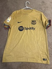 BARCELONA 2022 2023 AWAY SHIRT JERSEY NIKE large L ronaldinho 10