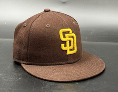 New Era 59FIFTY San Diego Padres Brown Gold Fitted Hat 6 3/4 MLB Cap