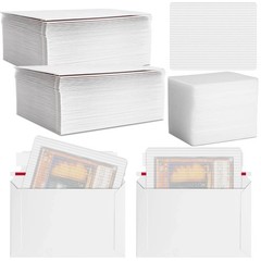 200 Pcs Trading Card Shipping Set 4 x 6” Trading Card Protector and Envelope…