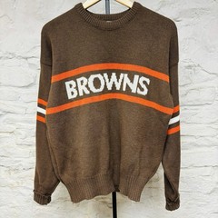VINTAGE 1980’S CLEVELAND BROWNS NFL CLIFF ENGLE SWEATER SIZE L