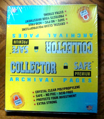 Archive Collector Safe pages- 100 8X10 pages New & Sealed Made in the U.S.A.