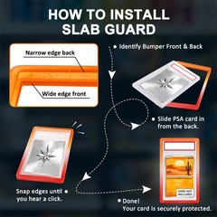 HOT Hard TPU Gradient Slab Bumper Guard Edge Protector Frame For PSA Graded Card