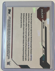 2026 Topps Now WWE RAW #6 CM Punk Gold Foil Refractor 17/50 Stranger Things