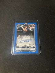 2026 Bowman Carson Williams RC Blue Parallel Auto /150 #/150