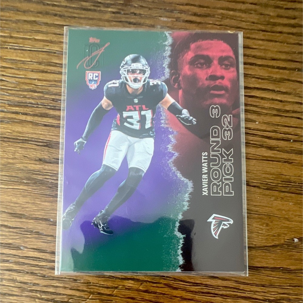 Topps 2025 Signature Class Rookies Xavier Watts Falcons RC #221 NFL Card