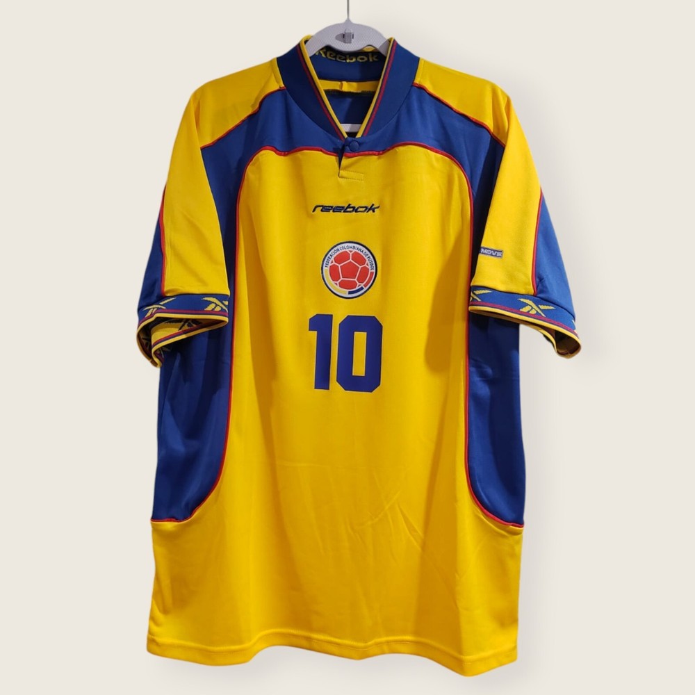 COLOMBIA JERSEY RETRO 2001 HOME – CAMPEON COPA AMERICA – VALDERRAMA # 10 – XL