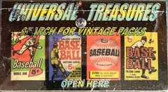2011 UNIVERSAL TREASURES Baseball CHASE BOX 18 Packs 5 TOPPS 1952-60s MANTLE RC!